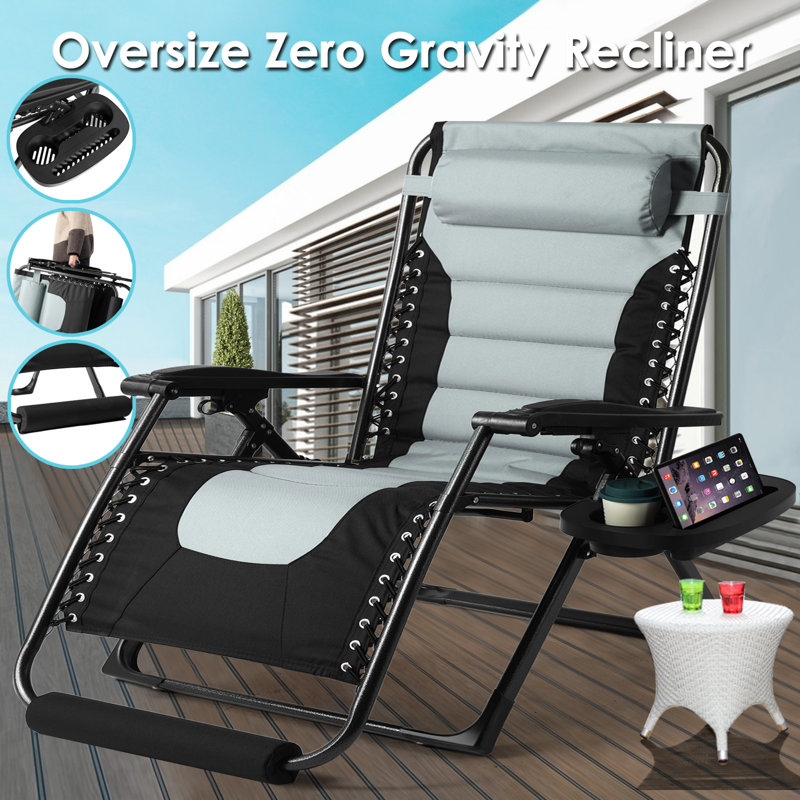 Arlmont & Co. Muhab Folding Zero Gravity Camping Chair Fashion Recliner